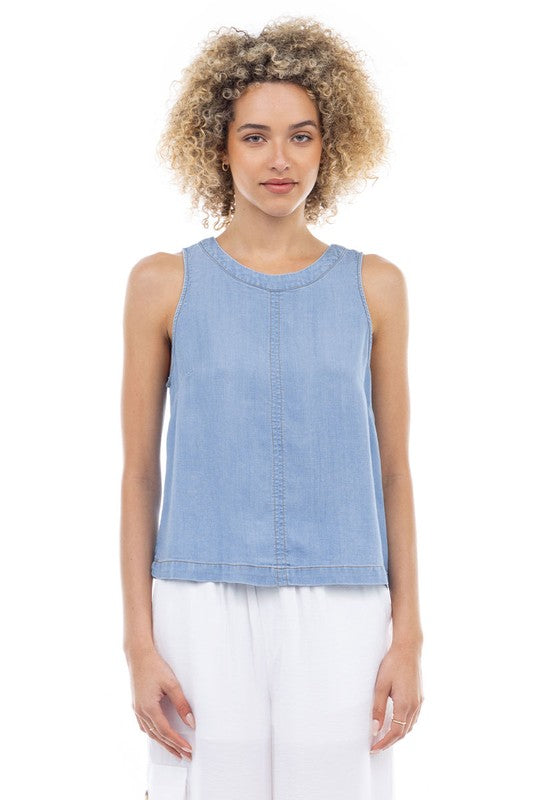 ALMA DENIM TOP LIGHT