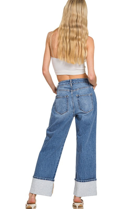 KARMA CUFFED JEANS