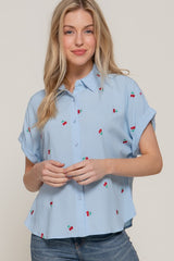 DOLMAN BLOUSE AZUL