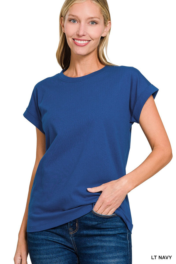 ASHLEY NAVY BLOUSE