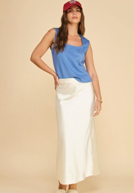 ANISTON CREAM SKIRT