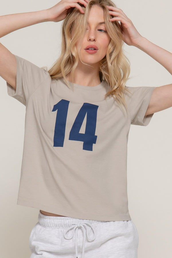 CATORCE TSHIRT BEIGE
