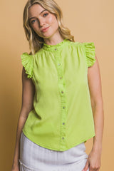 NATALIA GREEN BLOUSE