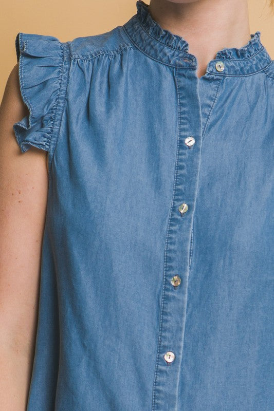 NATALIA BLUE BLOUSE