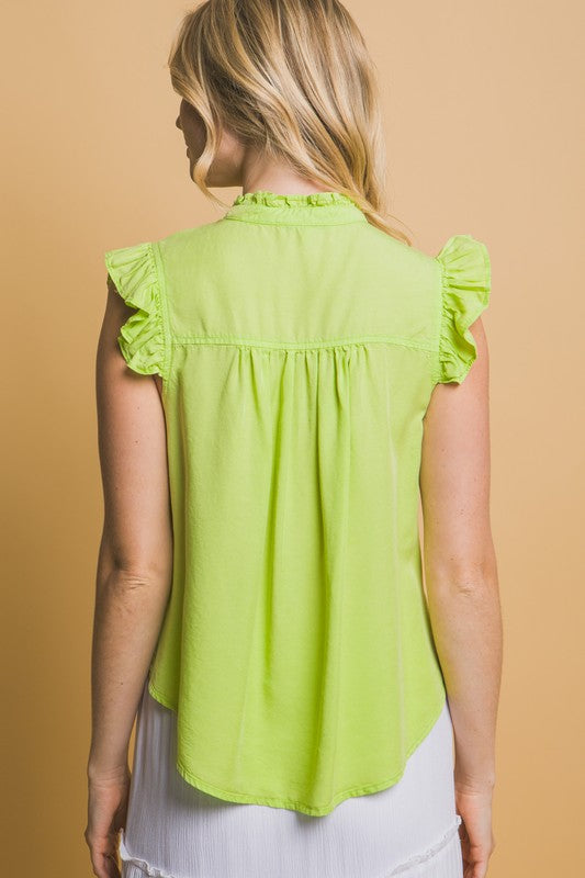 NATALIA GREEN BLOUSE