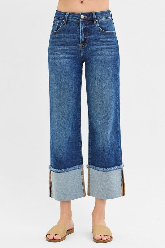 CUFFED JEANS