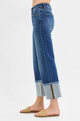CUFFED JEANS
