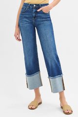 CUFFED JEANS