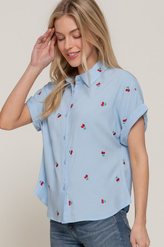 DOLMAN BLOUSE AZUL