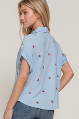 DOLMAN BLOUSE AZUL
