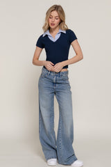 CHARLIE POLO TOP