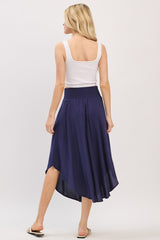 AMIE MIDI SKIRT NAVY