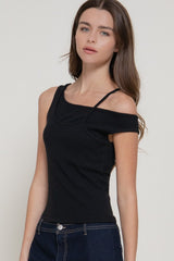 MERLE TANK TOP BLACK