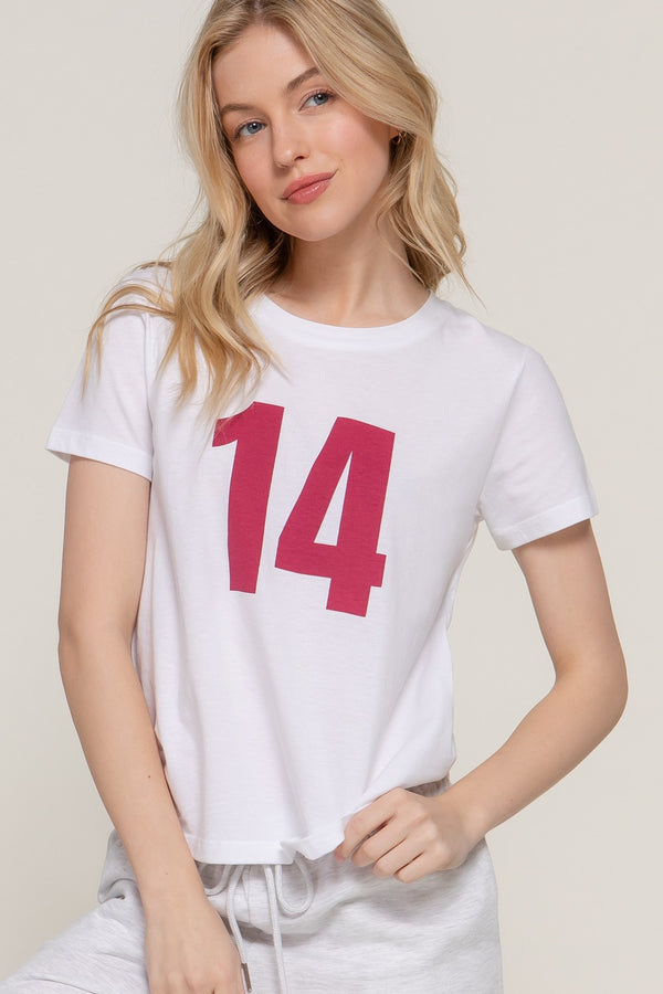 CATORCE T SHIRT BLANCA