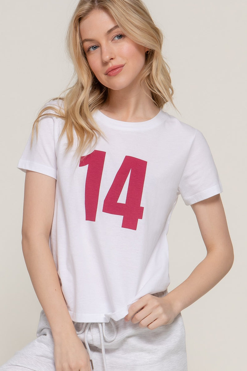 CATORCE T SHIRT BLANCA