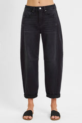 BARREL JEANS BLACK