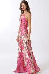 ALBA HALTER MAXI DRESS