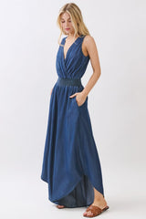 TRACY DENIM JUMPSUIT DARK