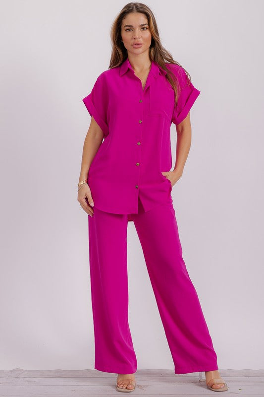 BASHIR PANTS SET PINK