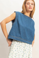 MIRANDA DENIM TOP