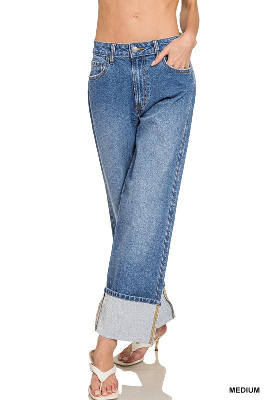 KARMA CUFFED JEANS