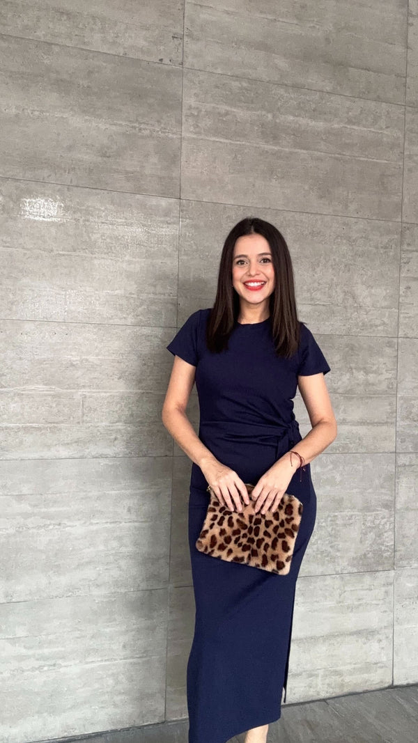 ANASTACIA DRESS NAVY