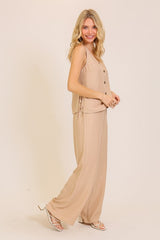 VACATION VIBES PANTS BEIGE