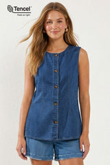 SUSANA VEST DARK DENIM