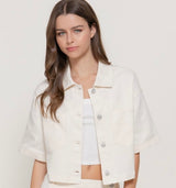 CORAZON SHORTS SET BEIGE
