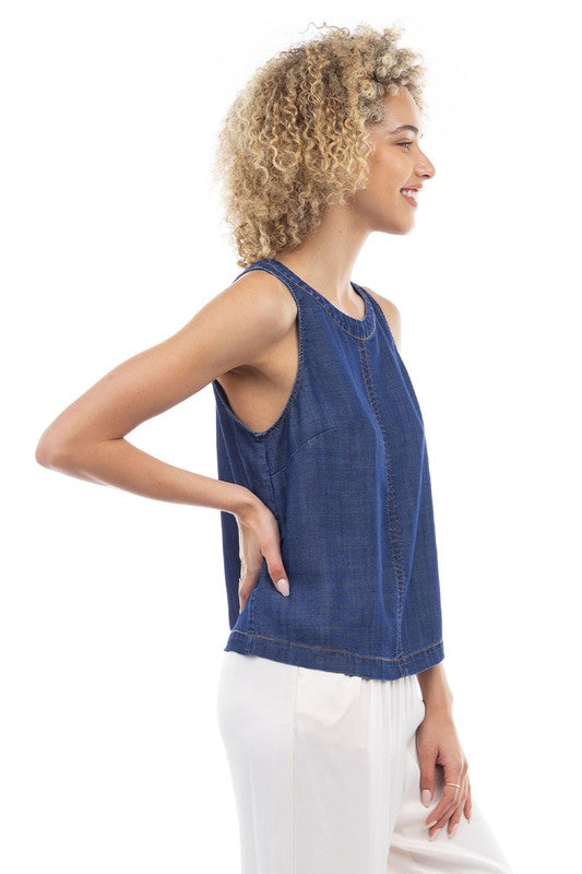 ALMA DENIM TOP
