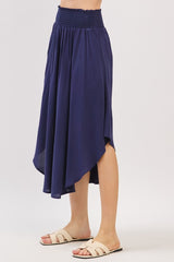 AMIE MIDI SKIRT NAVY