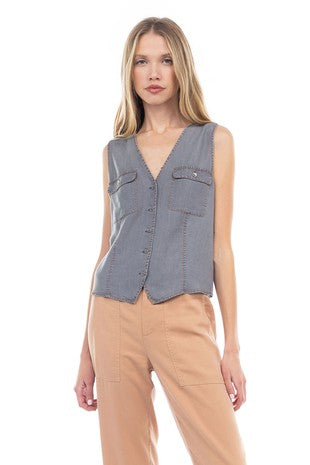 PILAR DENIM VEST