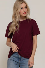 SILVIA TSHIRT BURGUNDY