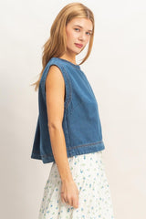 MIRANDA DENIM TOP