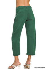 BARREL JEANS GREEN