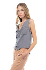 PILAR DENIM VEST