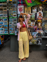 ELENA LACE PANTS YELLOW