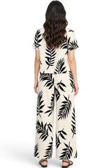 LEAF PANTS SET BLACK