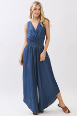 TRACY DENIM JUMPSUIT DARK