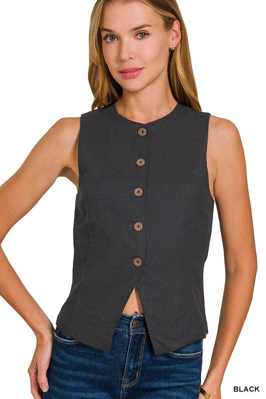 ROBE VEST BLACK