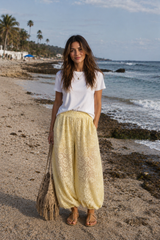 ELENA LACE PANTS YELLOW