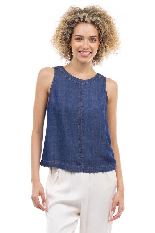 ALMA DENIM TOP