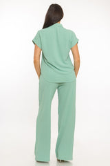 CECI PANTS SET GREEN