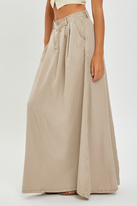 NATASHA MAXI SKIRT BEIGE