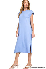 SIMONE LOUNGE DRESS BLUE