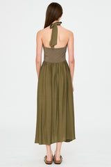 LETI MIDI DRESS OLIVE