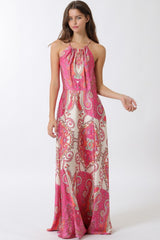 ALBA HALTER MAXI DRESS