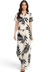 LEAF PANTS SET BLACK