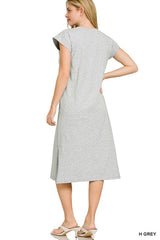 SIMONE LOUNGE DRESS GREY