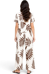 LEAF PANTS SET BROWN